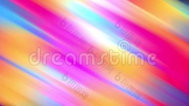 彩虹颜色的梯度是循环变化的。 它是4k美丽的抽象背景与无缝循环